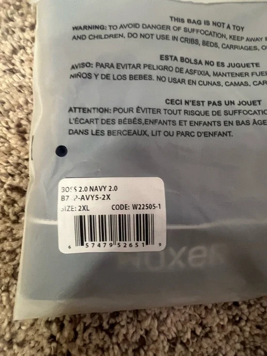 NEW WOXER Boss 2.0 Navy 2.0 racer back Bralette with medium support size:2XL - Picture 6 of 8